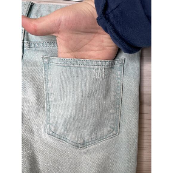 Gap Jeans Womens 27 Light Wash Blue Always Skinny Distressed Denim Stretch Pants - Picture 9 of 13